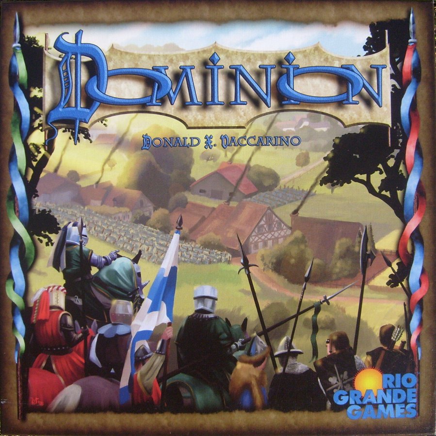 Caja del juego de mesa Dominion