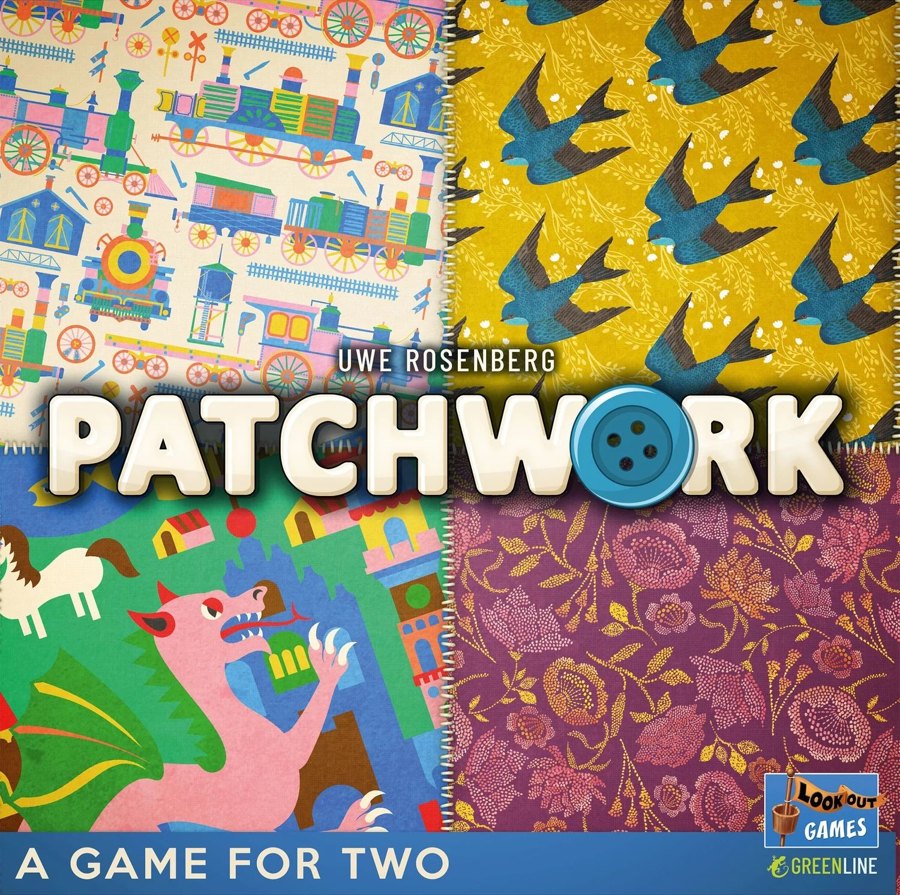 Caja del juego de mesa Patchwork