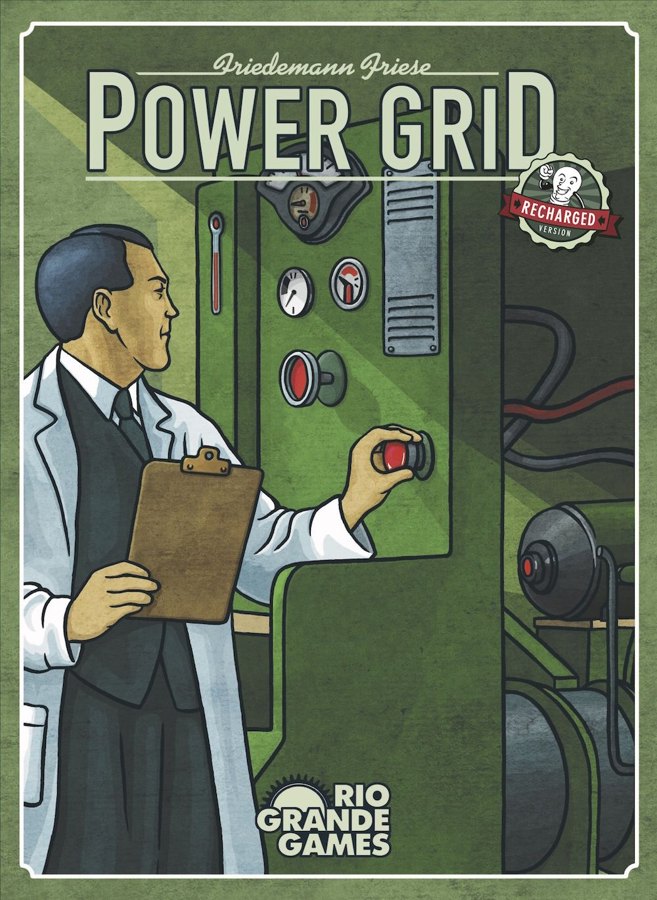 Caja del juego de mesa Power Grid
