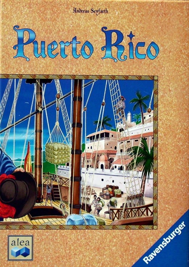 Caja del juego de mesa Puerto Rico