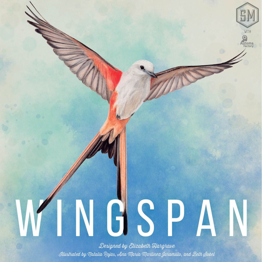 Caja del juego de mesa Wingspan